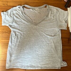 We the free distressed collar T-shirt